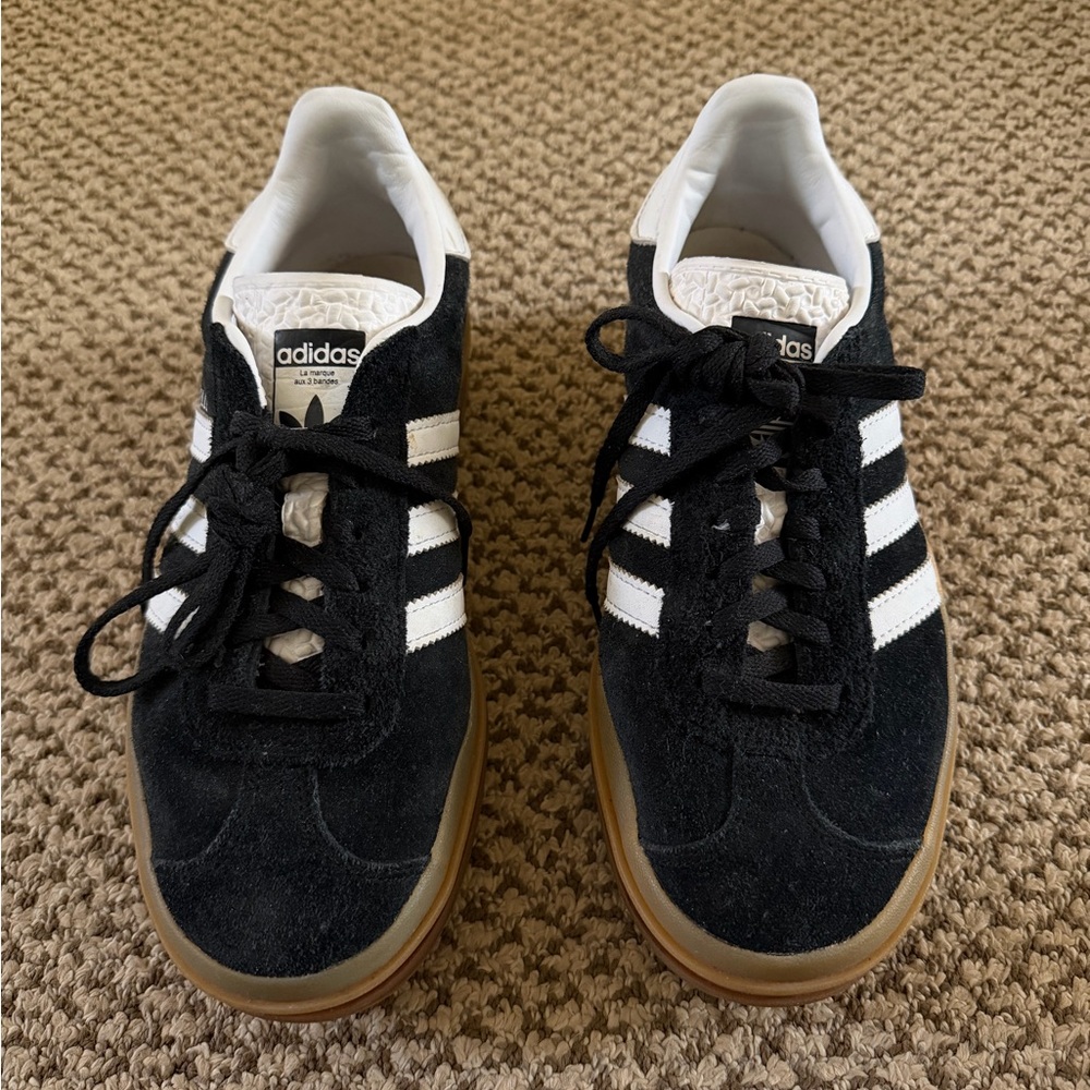 adidas Gazelle Black and White Sneakers